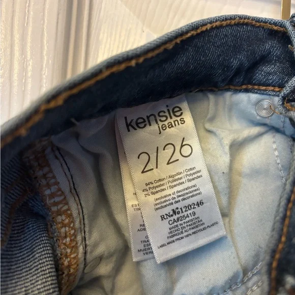 Kensie Dark Blue Cropped Straight Jeans - Picture 8 of 8